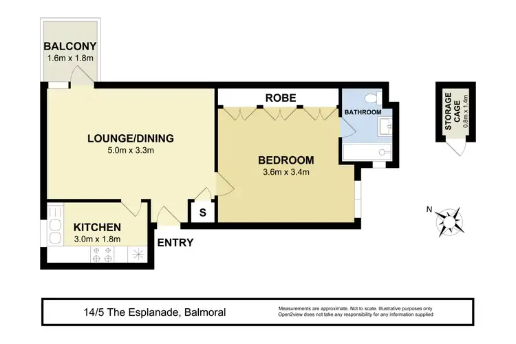 Floorplan of Homely apartment listing, 14/5 The Esplanade, Mosman NSW 2088