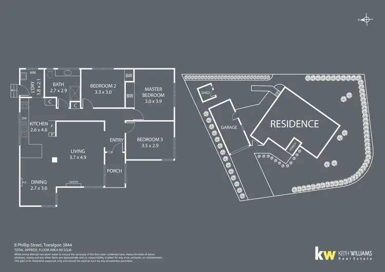 Floorplan of Homely house listing, 8 Phillip Street, Traralgon VIC 3844