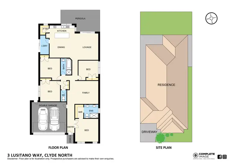 Floorplan of Homely house listing, 3 Lusitano Way, Clyde North VIC 3978