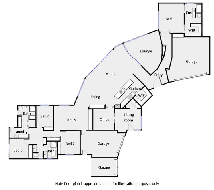 Floorplan of Homely house listing, 3 Honeysuckle Close, Mildura VIC 3500