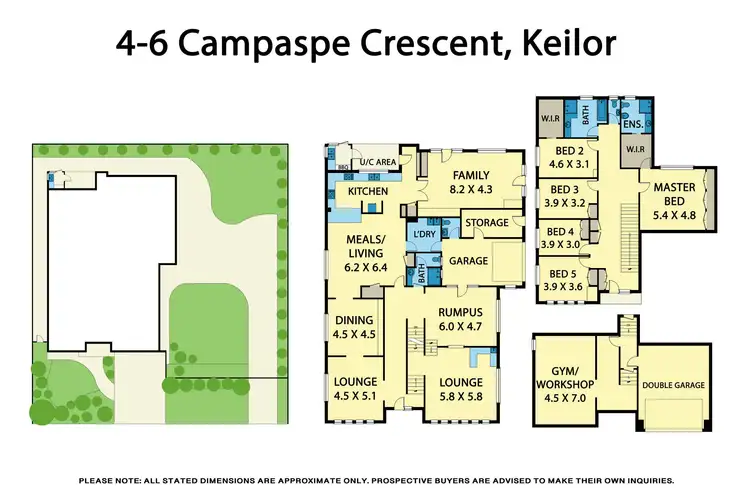 Floorplan of Homely house listing, 4 - 6 Campaspe Crescent, Keilor VIC 3036