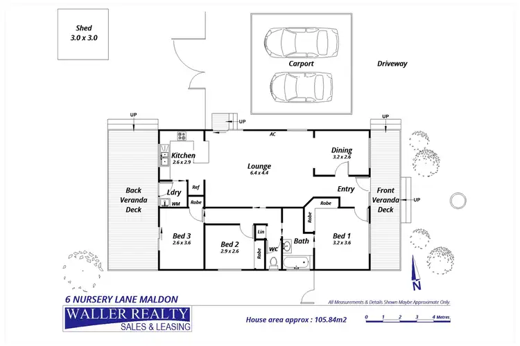 Floorplan of Homely house listing, 6 Nursery Lane, Maldon VIC 3463