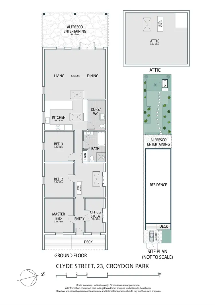 Floorplan of Homely semi-detached listing, 23 Clyde Street, Croydon Park NSW 2133