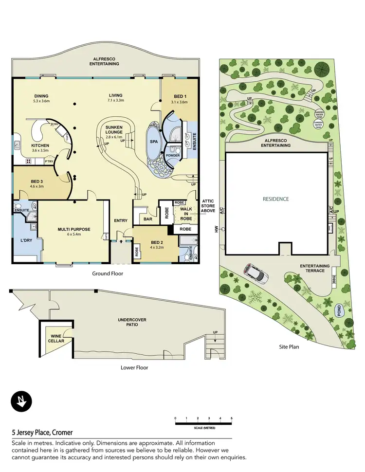 Floorplan of Homely house listing, 5 Jersey Place, Cromer NSW 2099