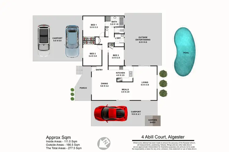 Floorplan of Homely house listing, 4 Abill Court, Algester QLD 4115