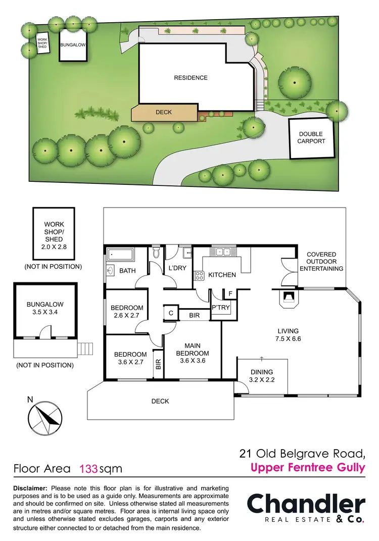 Floorplan of Homely house listing, 21 Old Belgrave Road, Upper Ferntree Gully VIC 3156
