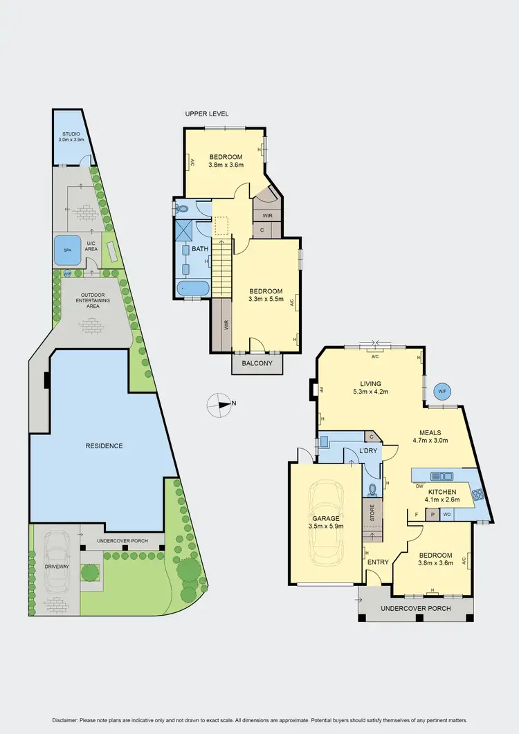 Floorplan of Homely townhouse listing, 1B Woolart Street, Strathmore VIC 3041
