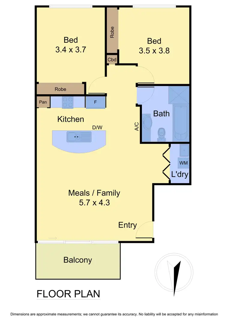 Floorplan of Homely apartment listing, 9/5 Churchill Street, Ringwood VIC 3134