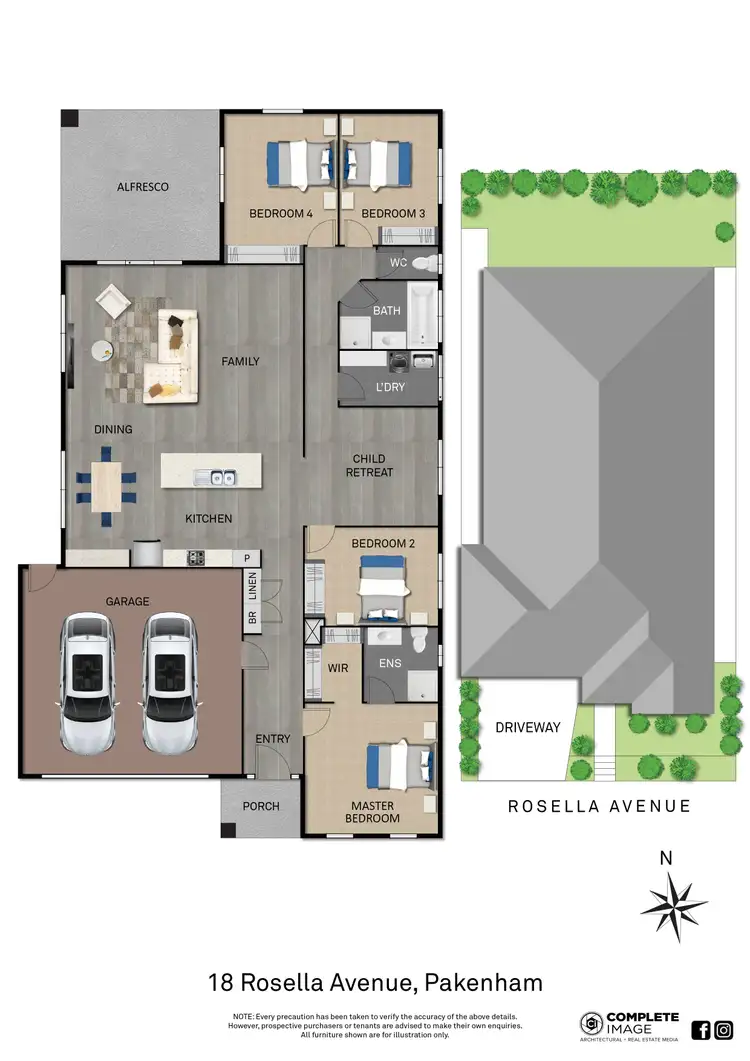Floorplan of Homely house listing, 18 Rosella Avenue, Pakenham VIC 3810