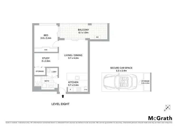 Floorplan of Homely apartment listing, 803B/41 Belmore Street, Ryde NSW 2112