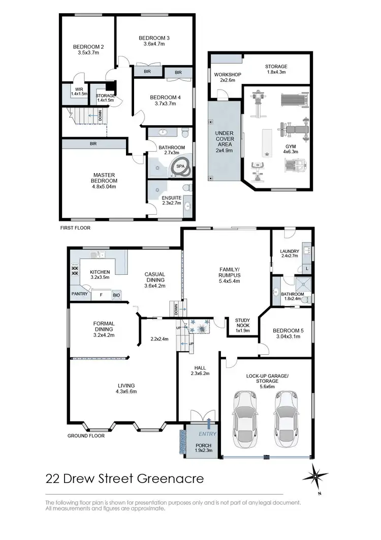 Floorplan of Homely house listing, 22 Drew Street, Greenacre NSW 2190