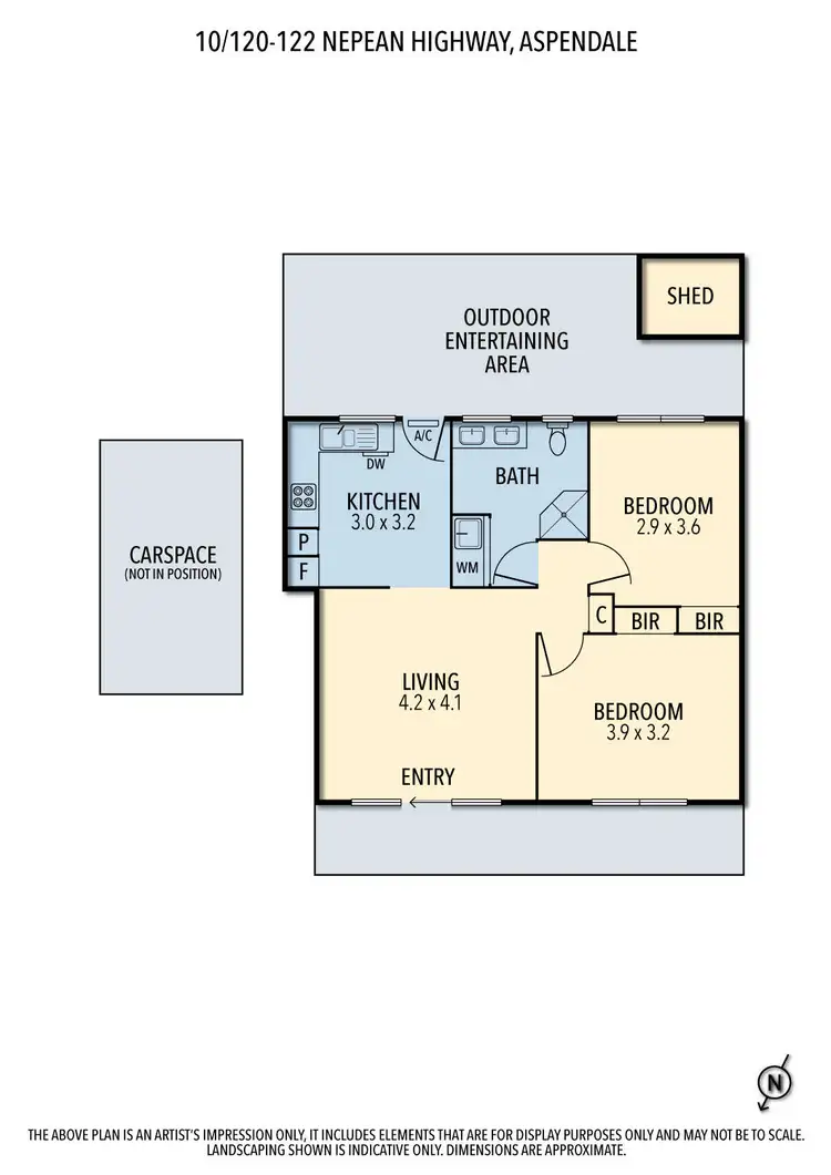 Floorplan of Homely unit listing, 10/120-122 Nepean Highway, Aspendale VIC 3195