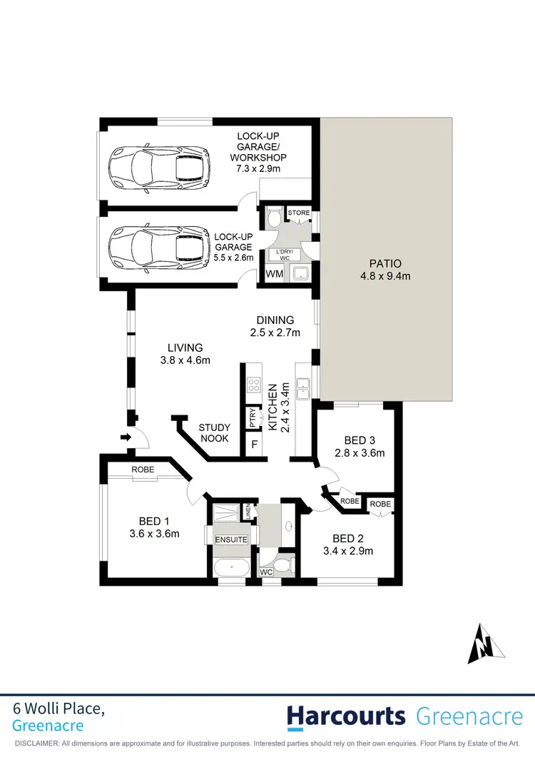 Floorplan of Homely house listing, 6 Wolli Place, Greenacre NSW 2190