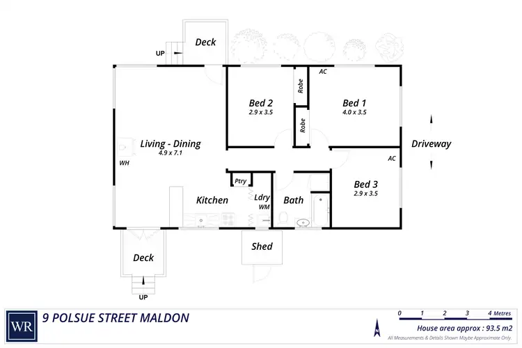 Floorplan of Homely house listing, 9 Polsue Street, Maldon VIC 3463