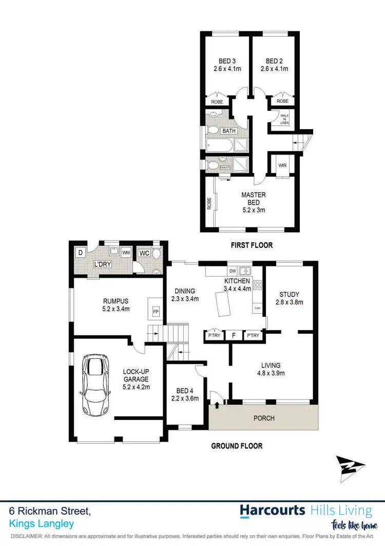 Floorplan of Homely house listing, 6 Rickman Street, Kings Langley NSW 2147
