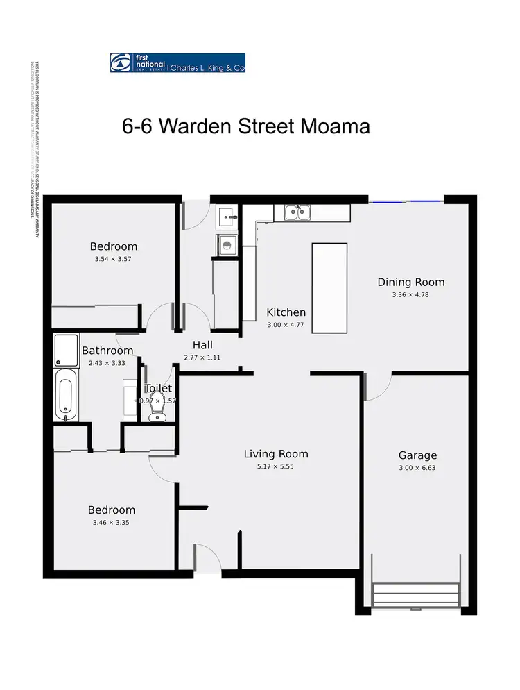 Floorplan of Homely unit listing, Unit 6/6 Warden Street, Moama NSW 2731