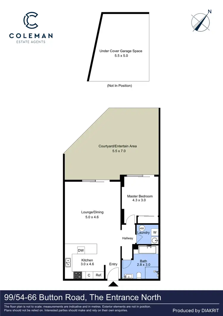 Floorplan of Homely apartment listing, 99/54-66 Hutton Road, The Entrance North NSW 2261