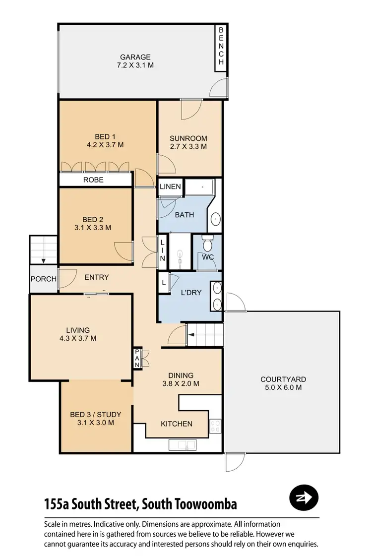Floorplan of Homely house listing, 155A South Street, South Toowoomba QLD 4350
