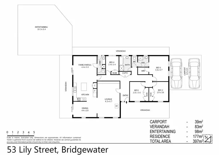 Floorplan of Homely house listing, 53 Lily Street, Bridgewater On Loddon VIC 3516