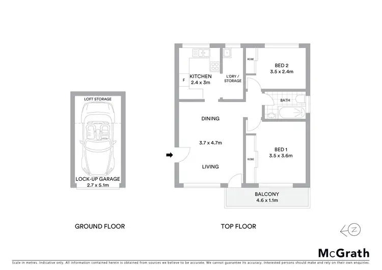 Floorplan of Homely apartment listing, 9/4 James Place, Hillsdale NSW 2036