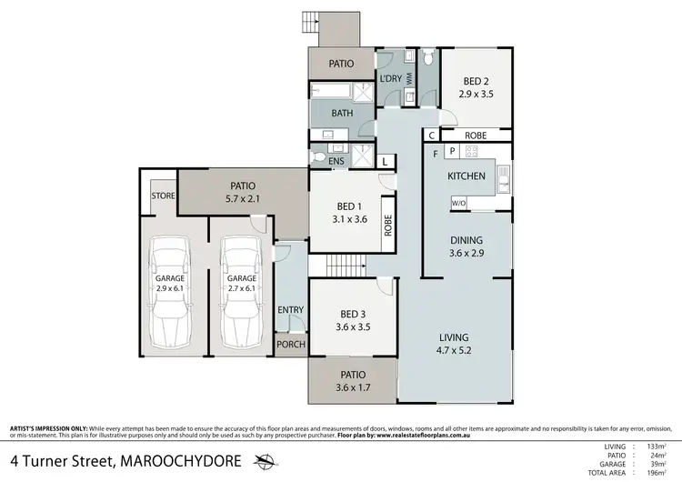 Floorplan of Homely house listing, 4 Turner Street, Maroochydore QLD 4558