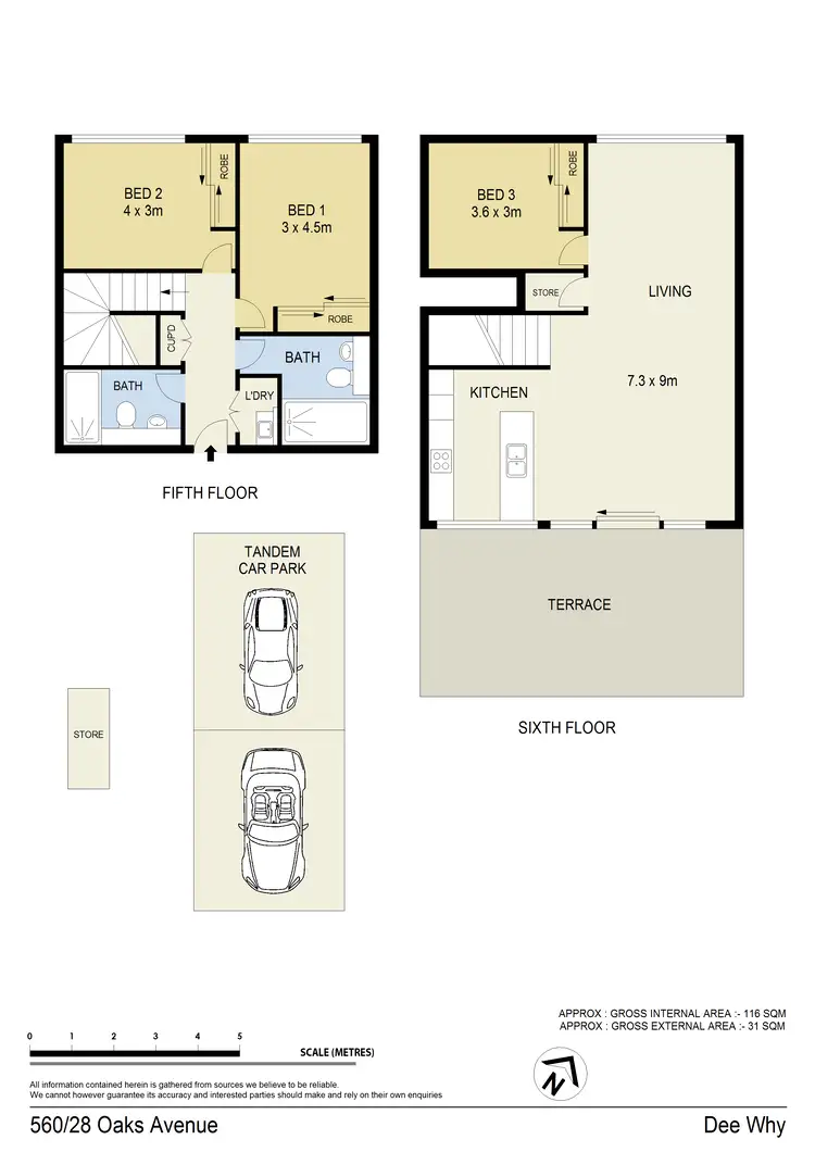Floorplan of Homely unit listing, 560/28 Oaks Avenue, Dee Why NSW 2099