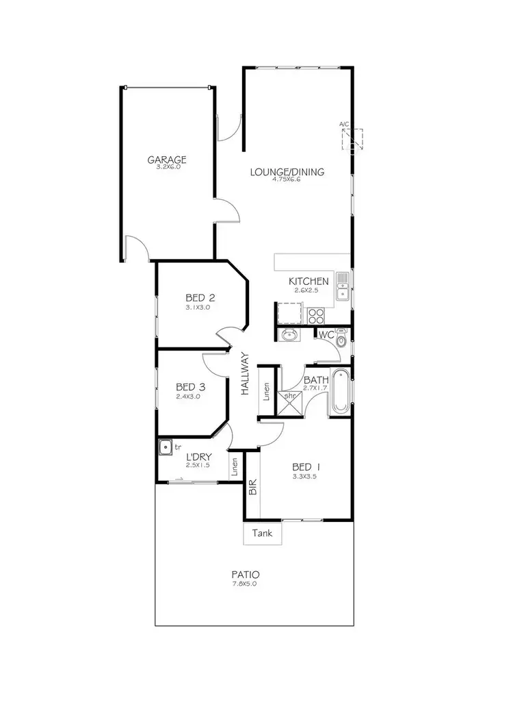 Floorplan of Homely house listing, 3/11 Stuart Terrace, Port Lincoln SA 5606