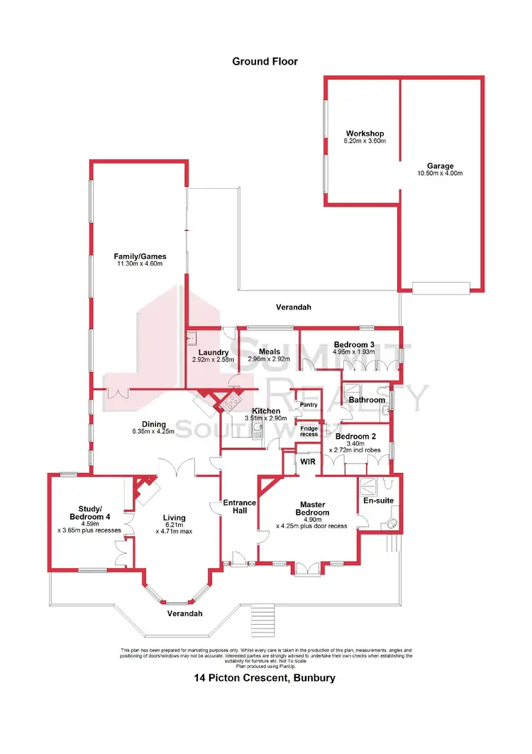 Floorplan of Homely house listing, 14 Picton Crescent, Bunbury WA 6230