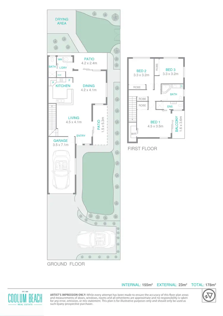 Floorplan of Homely semi-detached listing, 1/43 Perry Street, Coolum Beach QLD 4573