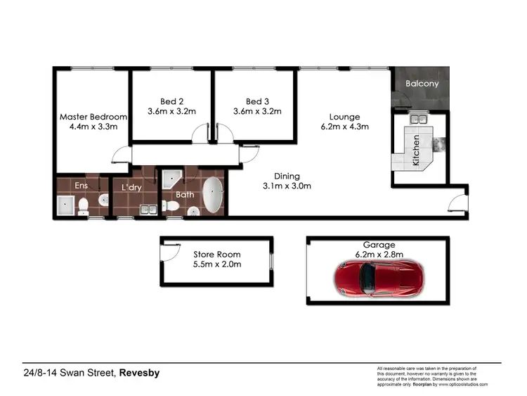 Floorplan of Homely unit listing, 24/8-14 Swan Street, Revesby NSW 2212