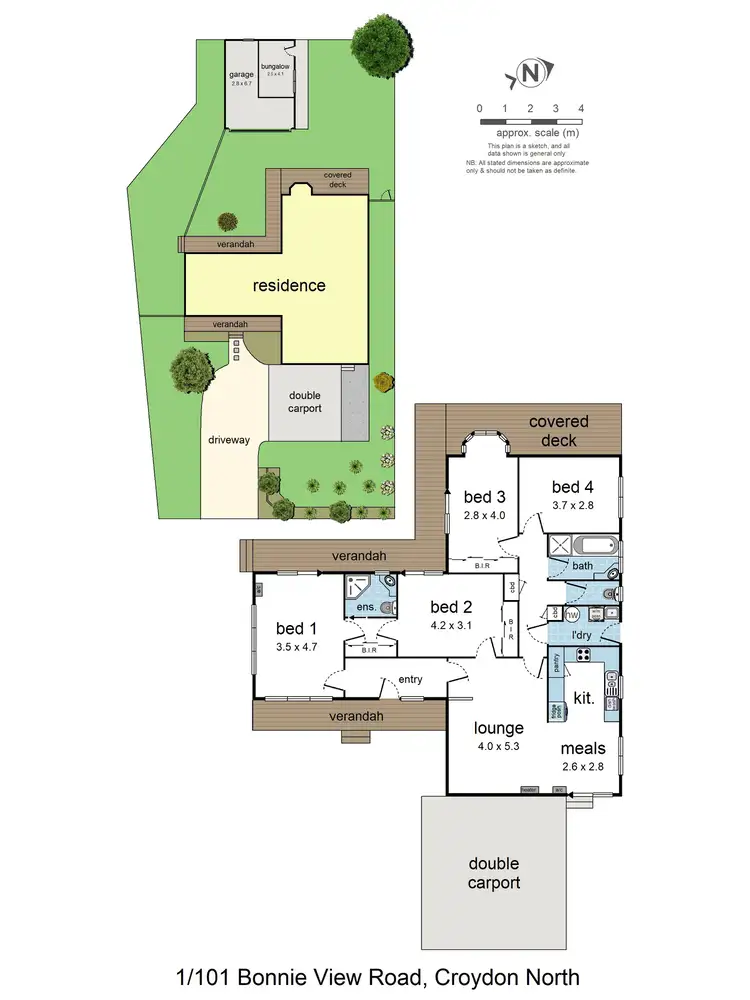 Floorplan of Homely house listing, 1/101 Bonnie View Road, Croydon North VIC 3136