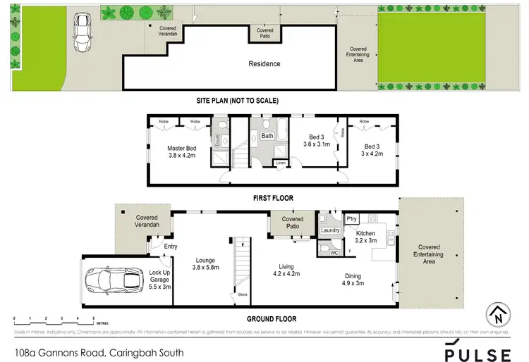 Floorplan of Homely semi-detached listing, 108a Gannons Road, Caringbah South NSW 2229