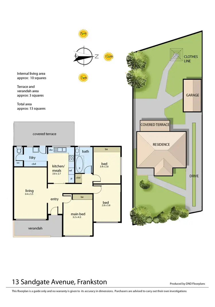 Floorplan of Homely house listing, 13 Sandgate Avenue, Frankston VIC 3199