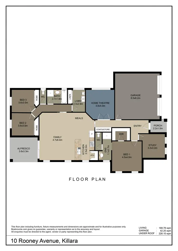 Floorplan of Homely house listing, 10 Rooney Avenue, Killara VIC 3691