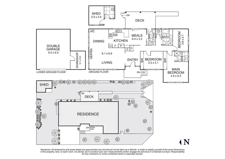Floorplan of Homely house listing, 1 Sandhurst Avenue, Doncaster East VIC 3109