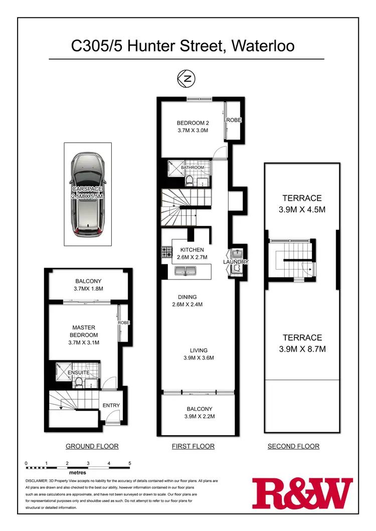 Floorplan of Homely apartment listing, C305/5 Hunter Street, Waterloo NSW 2017