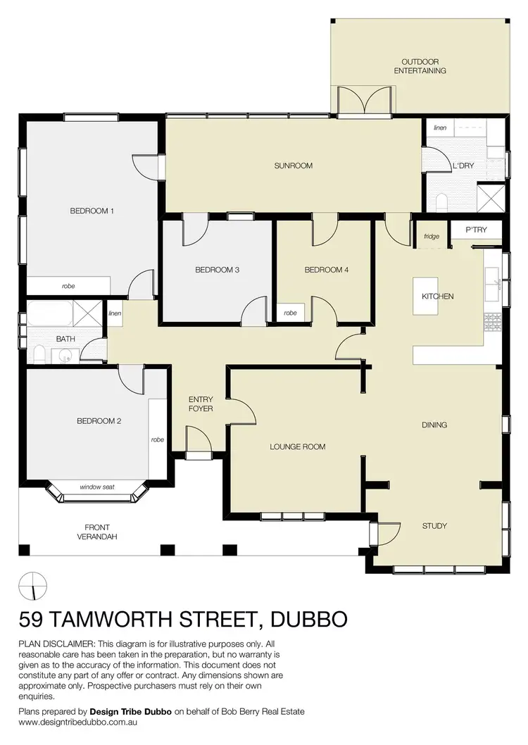 Floorplan of Homely house listing, 59 Tamworth Street, Dubbo NSW 2830