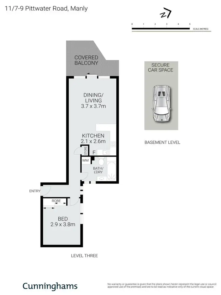Floorplan of Homely apartment listing, 11/7-9 Pittwater Road, Manly NSW 2095