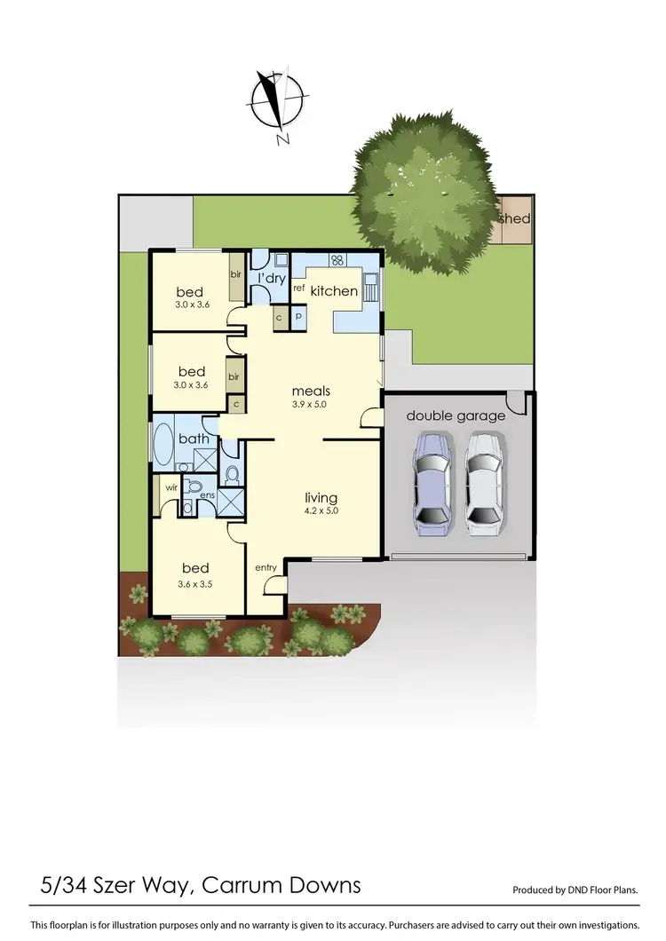 Floorplan of Homely unit listing, 5/34 Szer Way, Carrum Downs VIC 3201