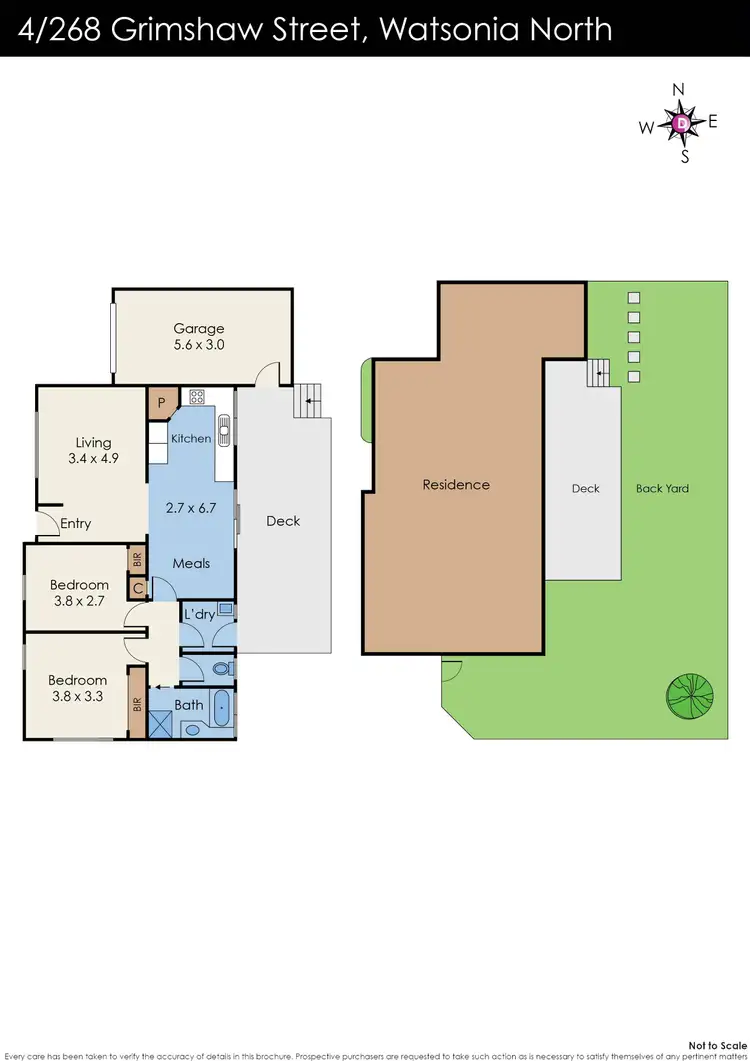 Floorplan of Homely unit listing, 4/268 Grimshaw Street, Watsonia North VIC 3087