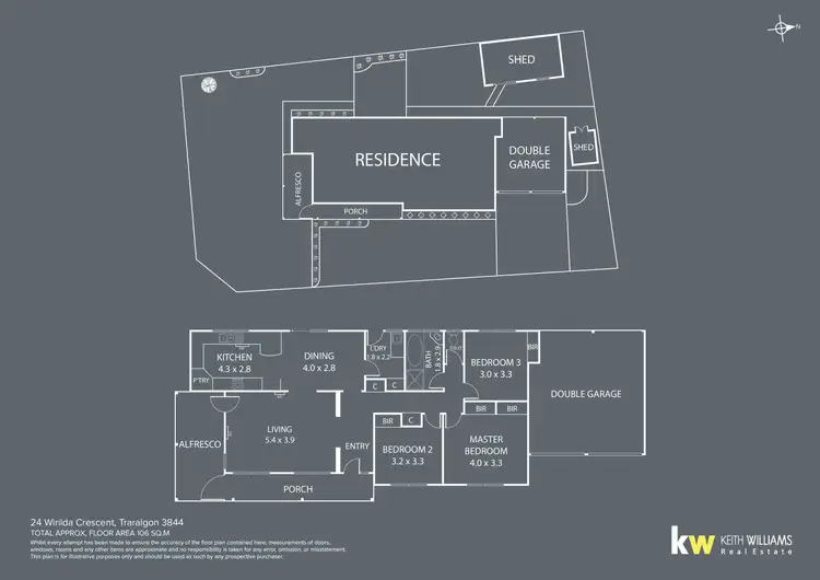 Floorplan of Homely house listing, 24 Wirilda Crescent, Traralgon VIC 3844