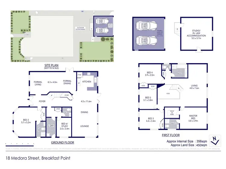 Floorplan of Homely house listing, 18 Medora Street, Breakfast Point NSW 2137