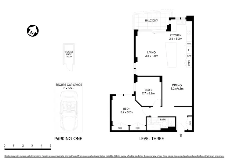 Floorplan of Homely apartment listing, 45/81B Gerard Street, Cremorne NSW 2090