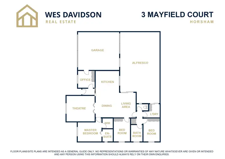 Floorplan of Homely house listing, 3 Mayfield Court, Horsham VIC 3400