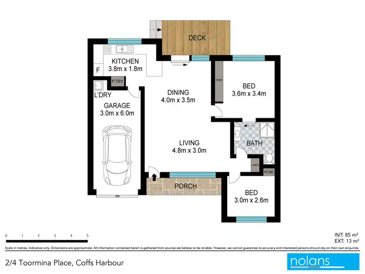 Floorplan of Homely villa listing, 2/4 Toormina Place, Coffs Harbour NSW 2450