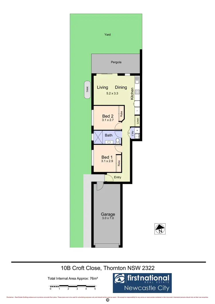 Floorplan of Homely semi-detached listing, 2/10 Croft Close, Thornton NSW 2322