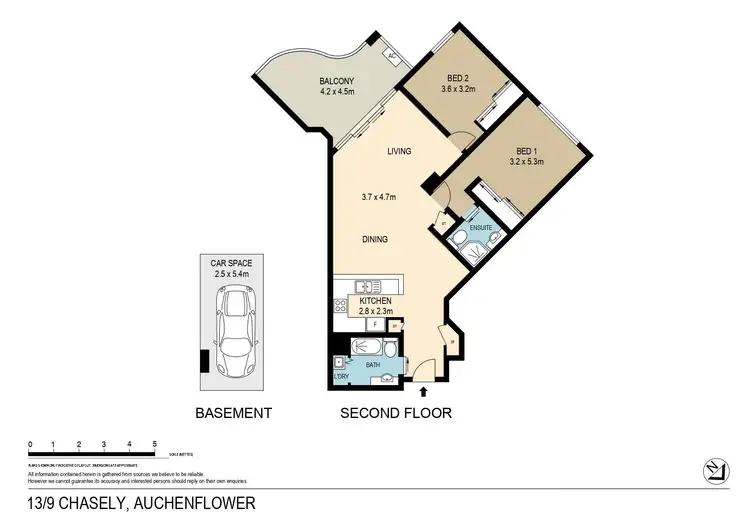 Floorplan of Homely unit listing, 13/9 Chasely Street, Auchenflower QLD 4066