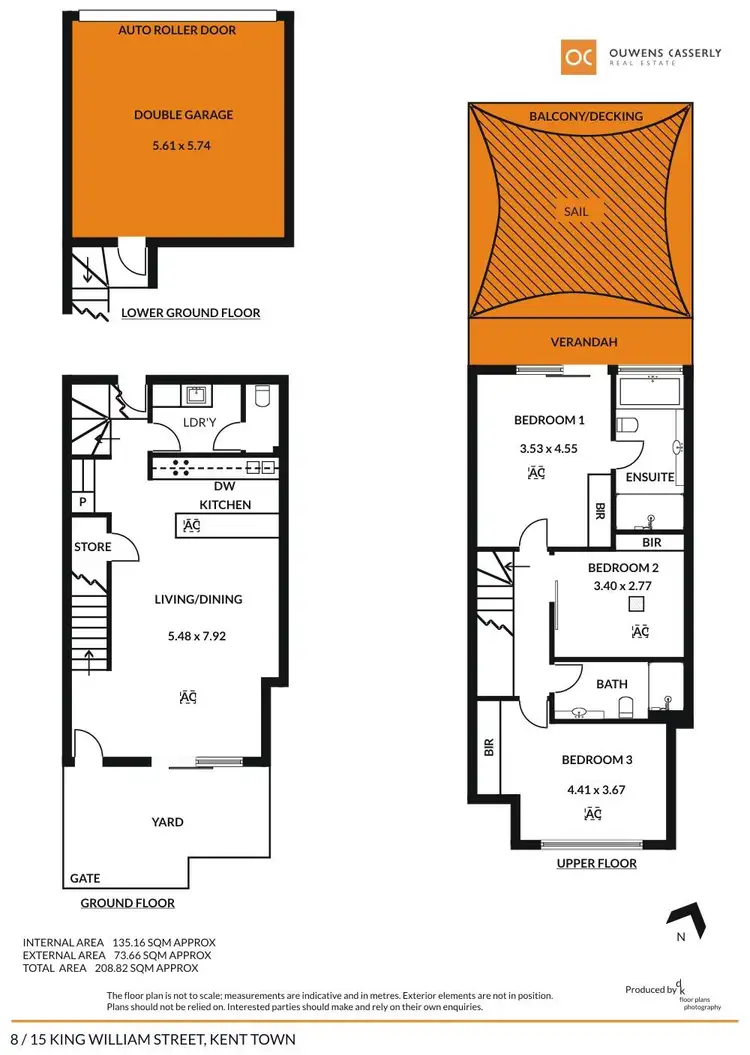 Floorplan of Homely townhouse listing, 8/15 King William Street, Kent Town SA 5067