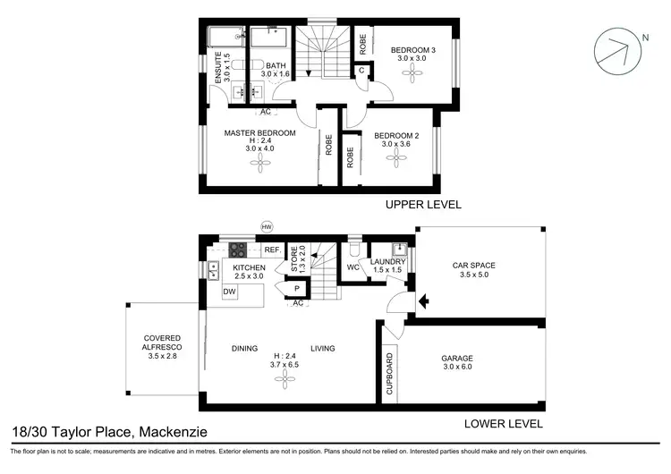 Floorplan of Homely townhouse listing, 18/30 Taylor Place, Mackenzie QLD 4156