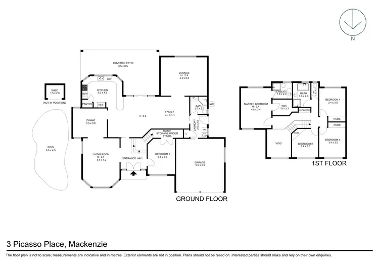 Floorplan of Homely house listing, 3 Picasso Place, Mackenzie QLD 4156